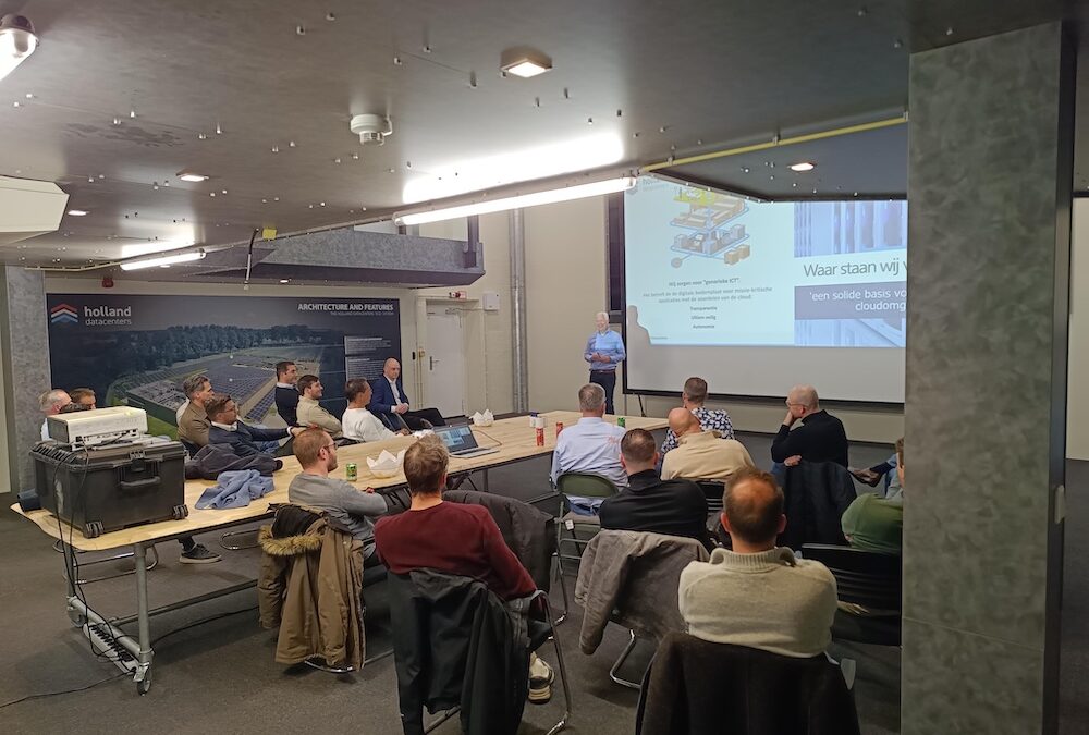 Presentatie in NOC ruimte Holland Datacenters in Kloetinge